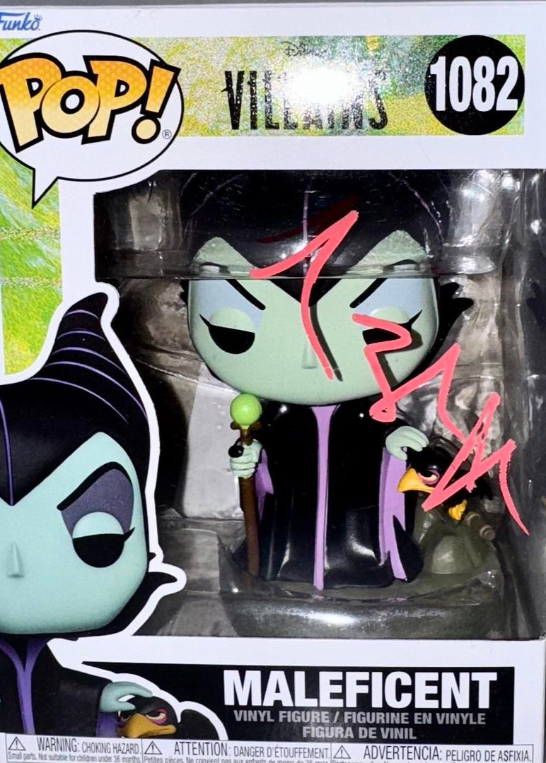 Angelina Jolie Signed Funko Pop #1082 Maleficent Disney Villains - JSA COA